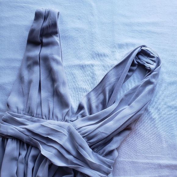 Lulu's Heavenly Hues Gray Maxi Dress sz Small - Picture 5 of 6